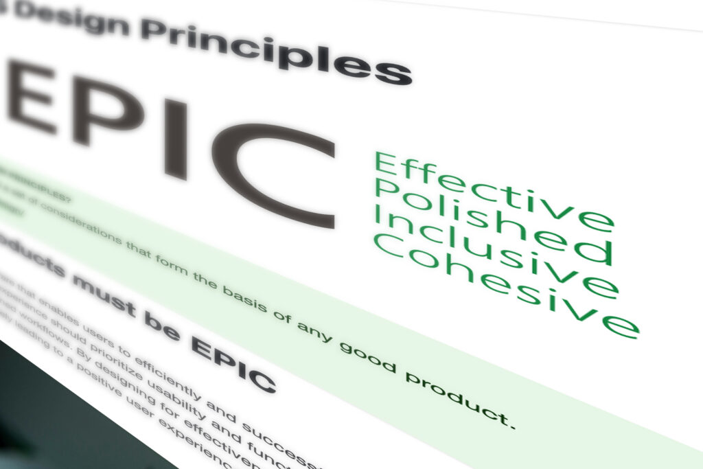EPIC Design Principles (Effective, Polished, Inclusive, & Cohesive)